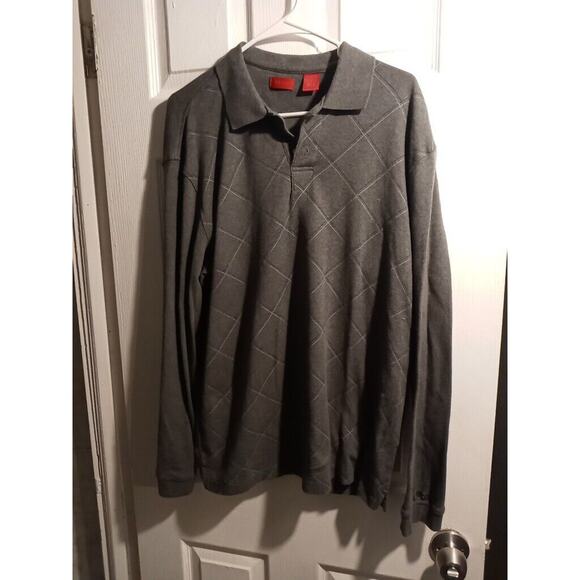 izod Grey Argon Long Sleeved Sweater. Size: Large. 100% Cotton - Picture 2 of 4
